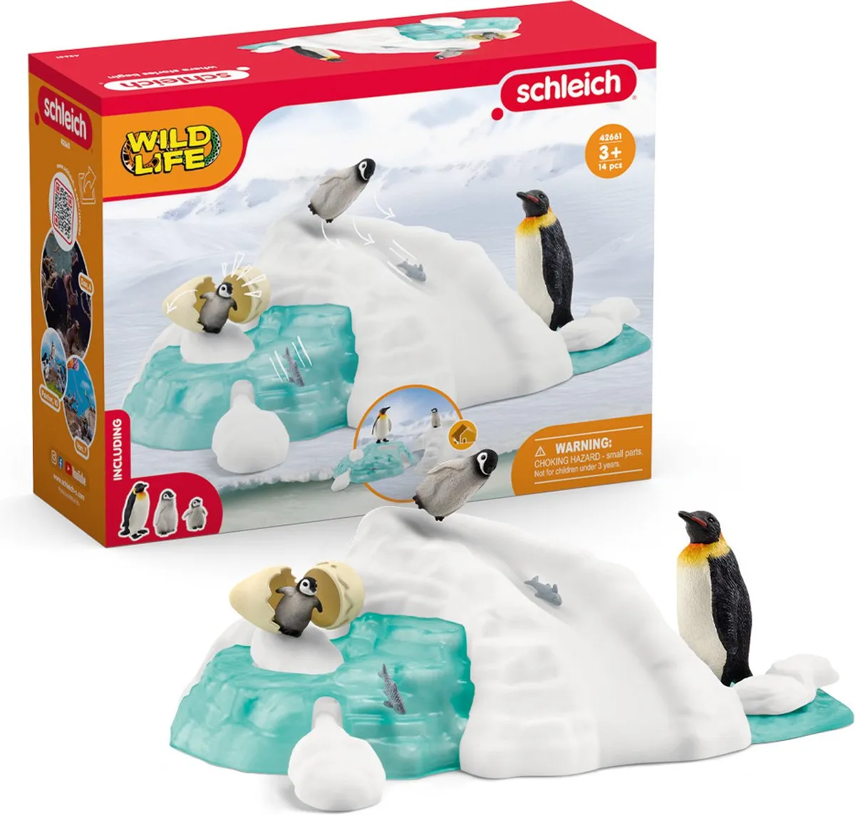 Schleich WILD LIFE Pinguïn Familie Fun 42661 - Multikleur