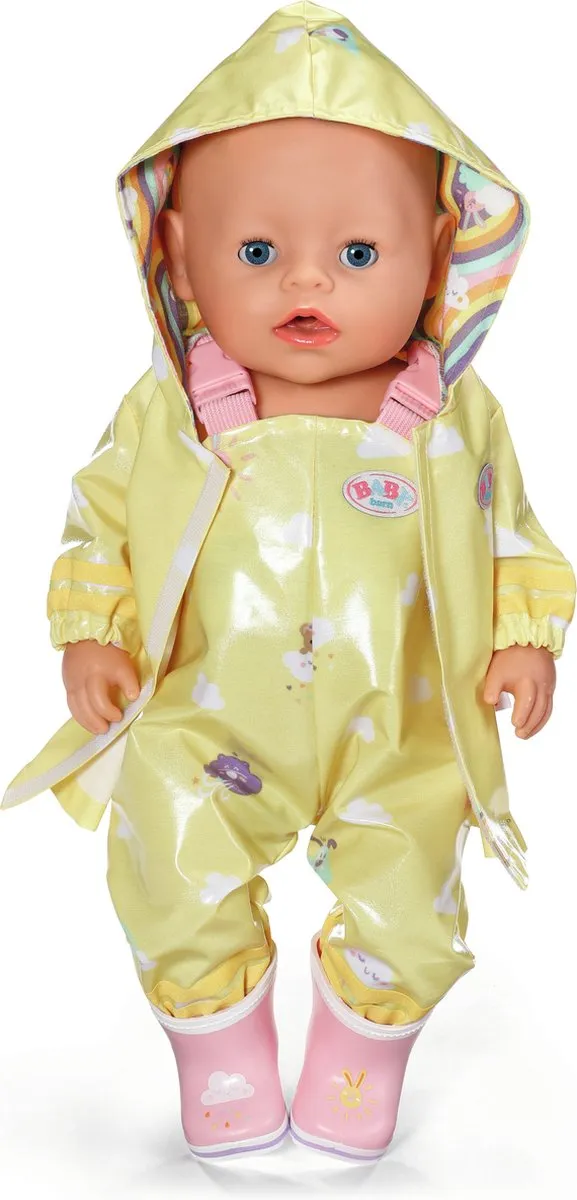 Baby Born Deluxe Regenoutfit 43cm - Geel