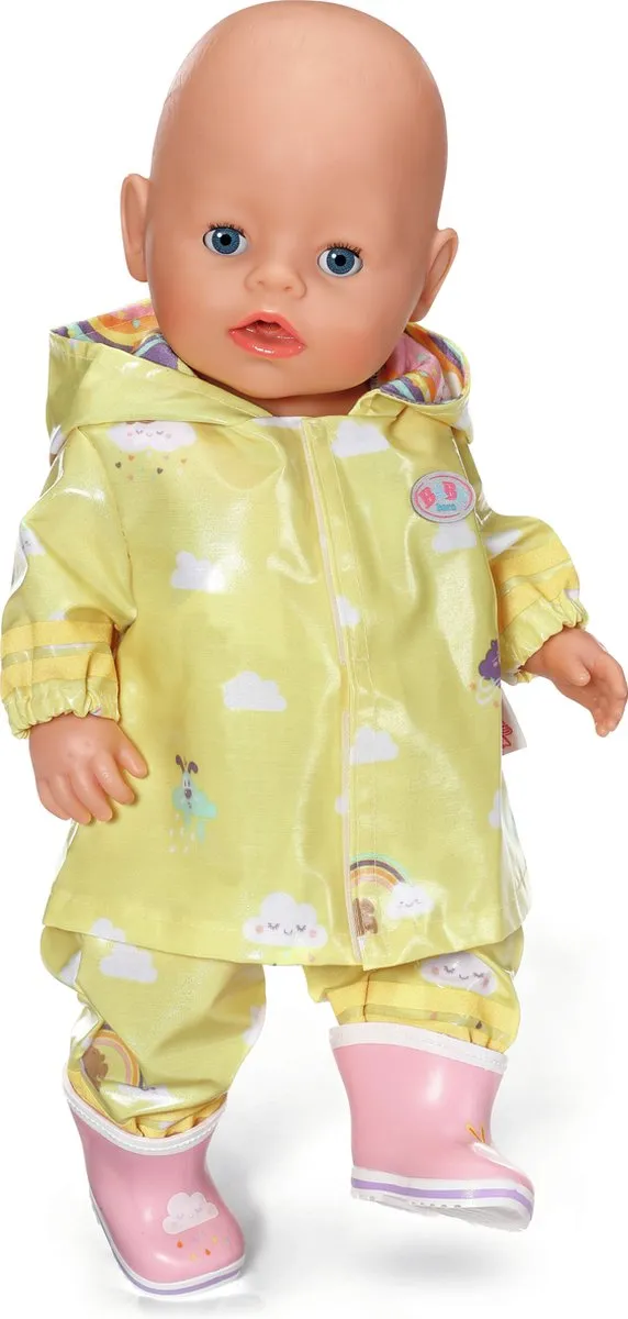 Baby Born Deluxe Regenoutfit 43cm - Geel