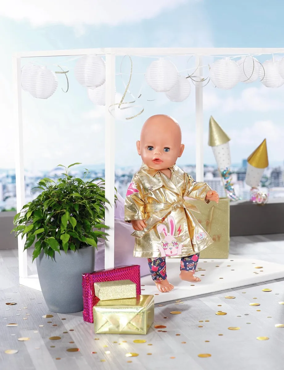 Baby Born Happy Birthday Coat 43cm - Multicolor