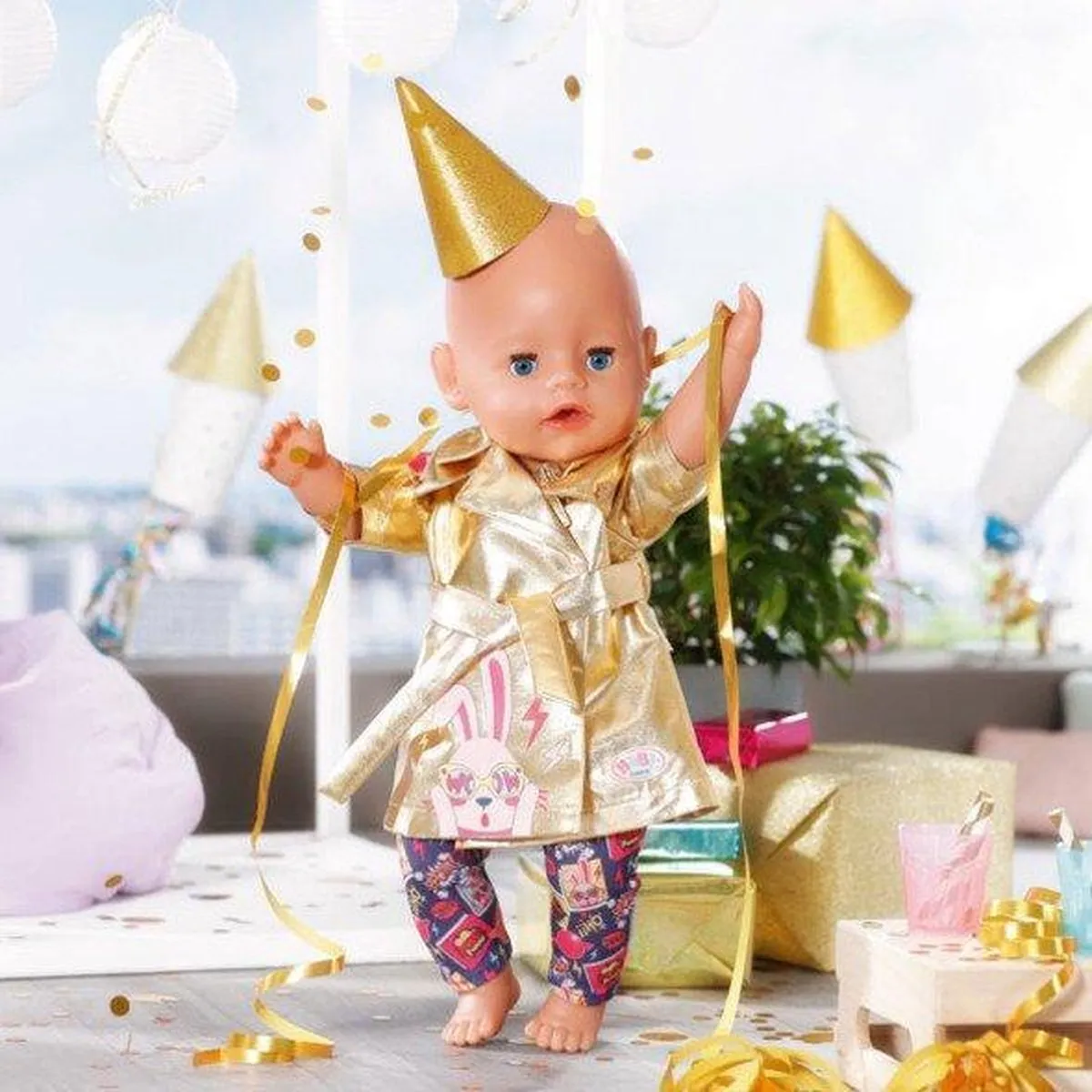 Baby Born Happy Birthday Coat 43cm - Multicolor