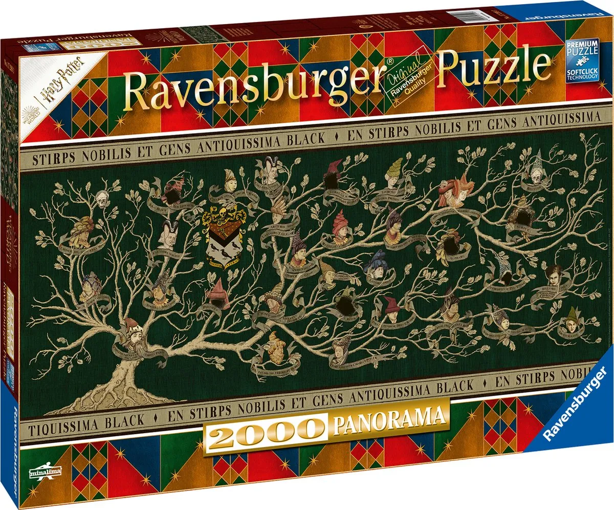 Ravensburger Harry Potter Stamboom Panorama Legpuzzel 2000 Stuks - Multicolor