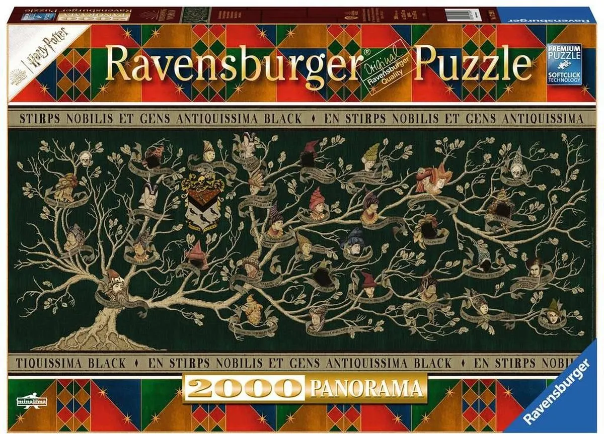 Ravensburger Harry Potter Stamboom Panorama Legpuzzel 2000 Stuks - Multicolor
