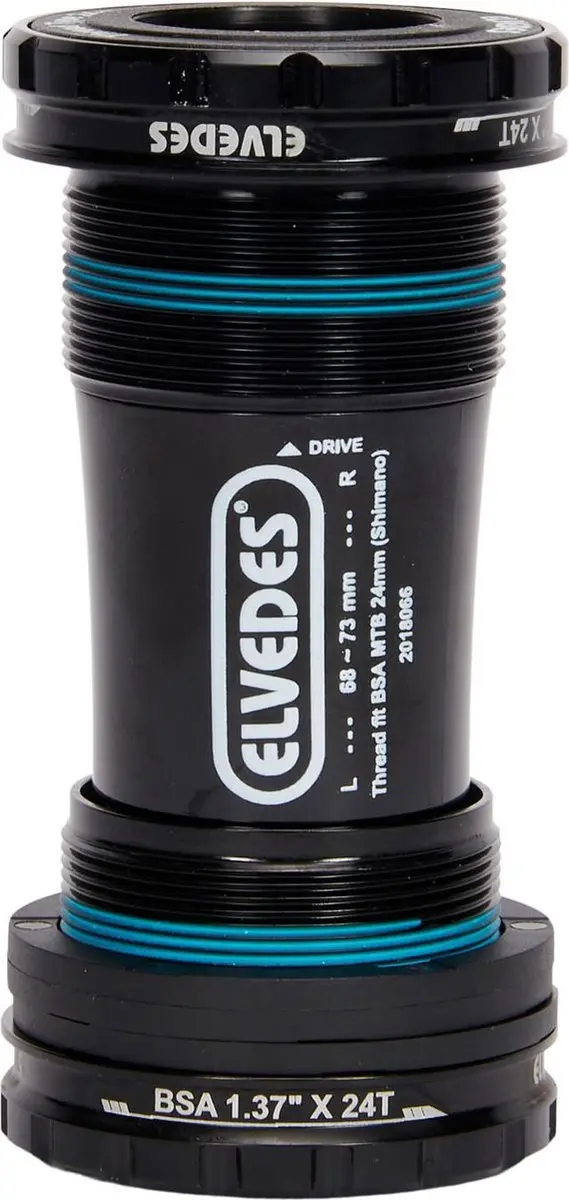 Elvedes Bottom Bracket Shimano 68-73mm - Zwart - afbeelding 6 van 6