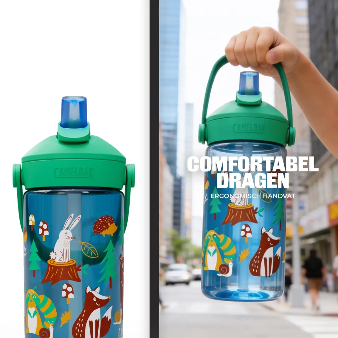 CamelBak Thrive Flip Straw Kids 400ml - Blauw - afbeelding 6 van 6