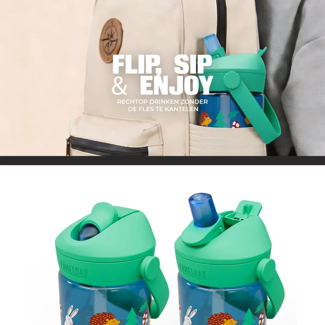 CamelBak Thrive Flip Straw Kids 400ml - Blauw