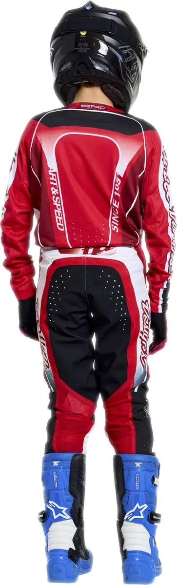 Troy Lee Designs SE Pro Salvo Jeugd Motocrossbroek 22 - Rood/wit
