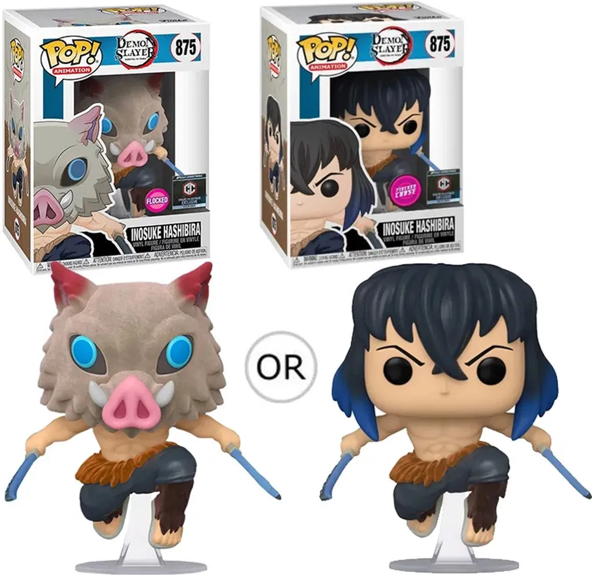 Funko Animation Demon Slayer Inosuke Hashibira Chase Flocked 40621