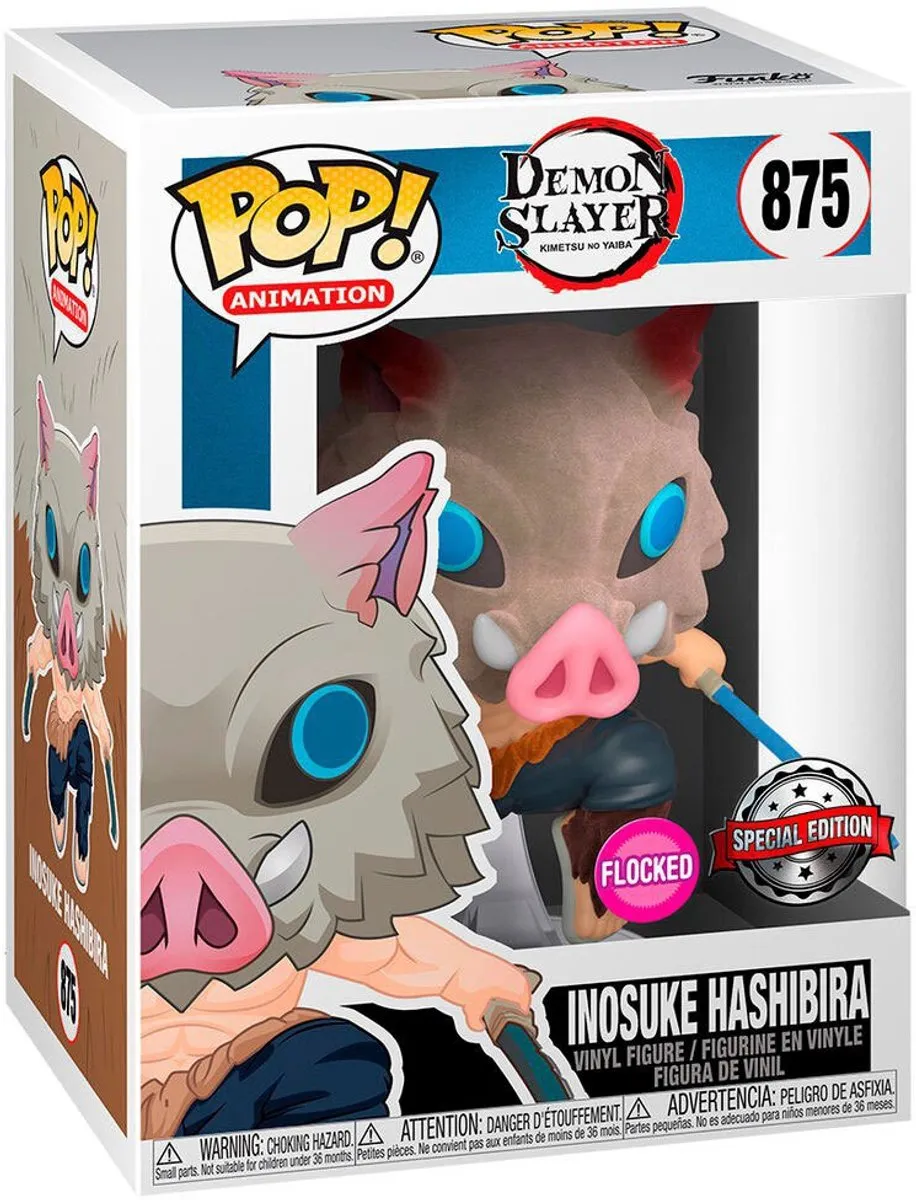 Funko Animation Demon Slayer Inosuke Hashibira Chase Flocked 40621