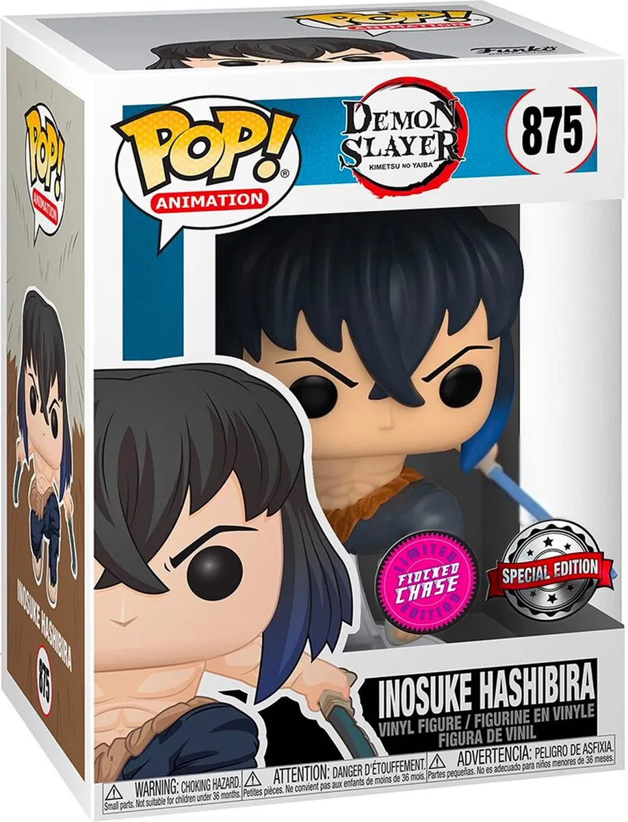 Funko Animation Demon Slayer Inosuke Hashibira Chase Flocked 40621