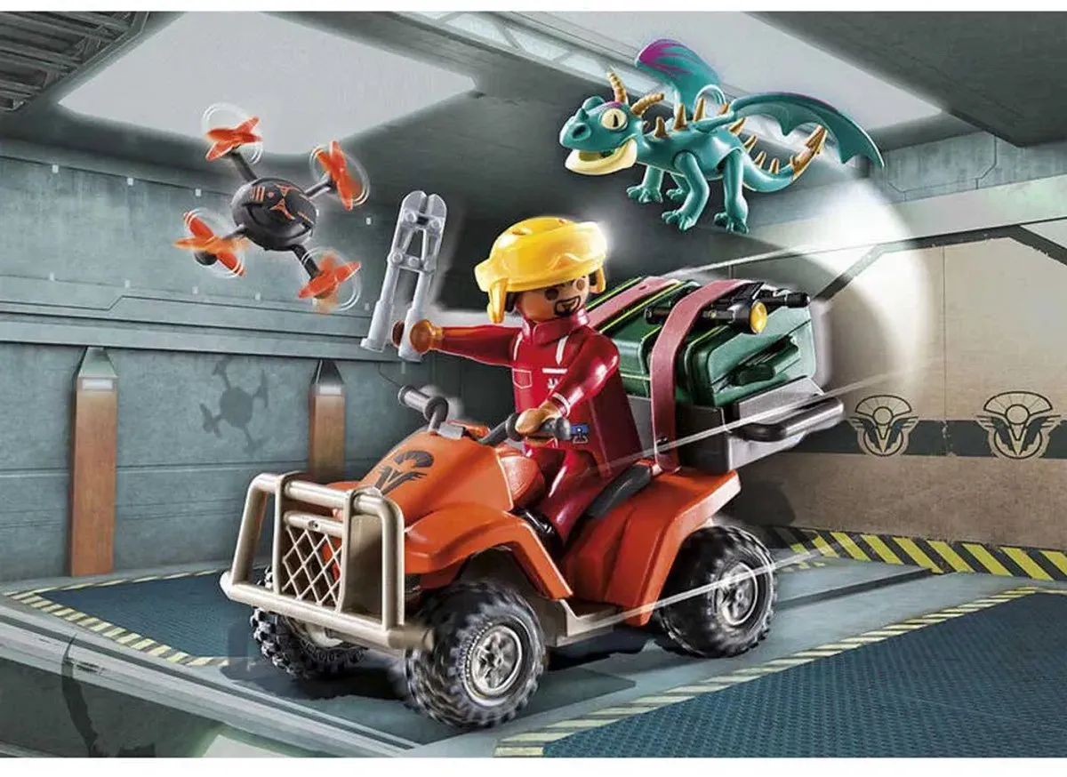 Playmobil Dragons: The Nine Realms Icaris Quad & Phil 71085 - Multicolor