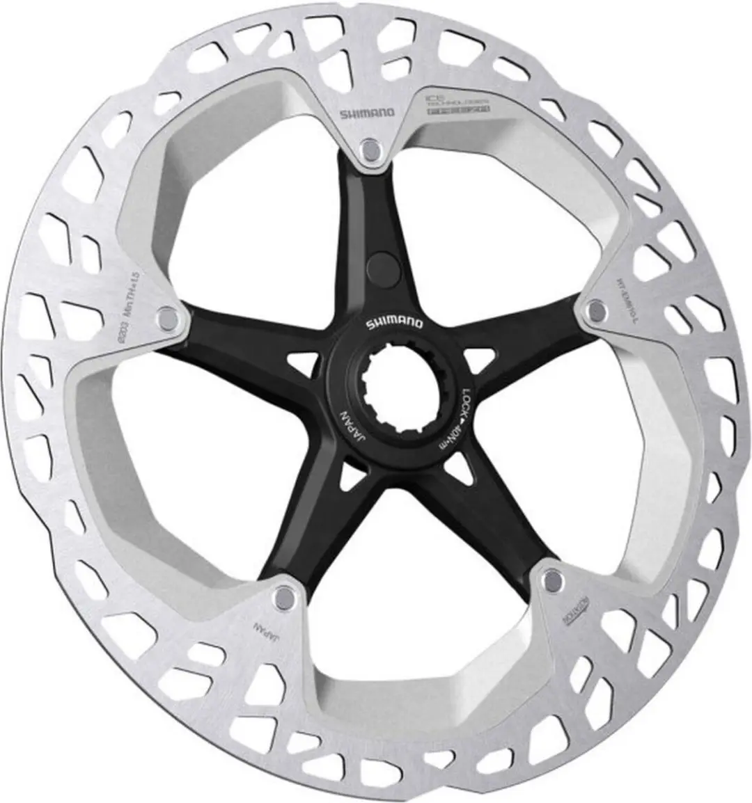 Shimano RT-EM810-SI Remschijf 160mm - Zilver
