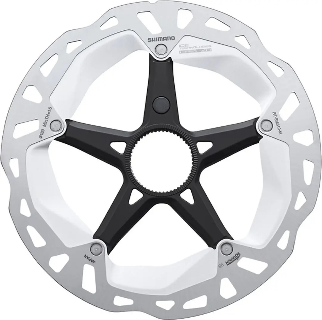 Shimano RT-EM810-SI Remschijf 160mm - Zilver