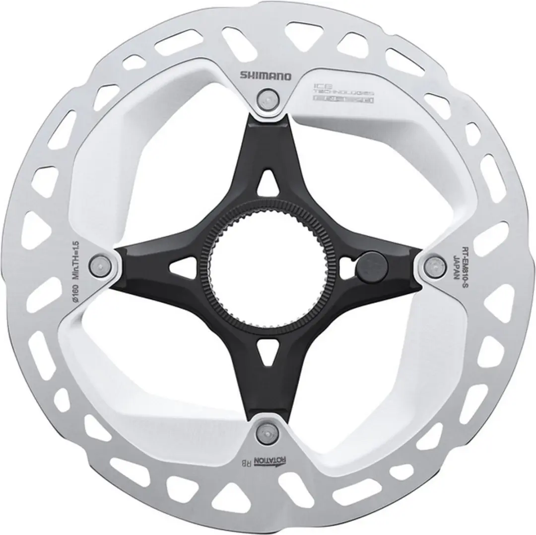 Shimano RT-EM810-SI Remschijf 160mm - Zilver