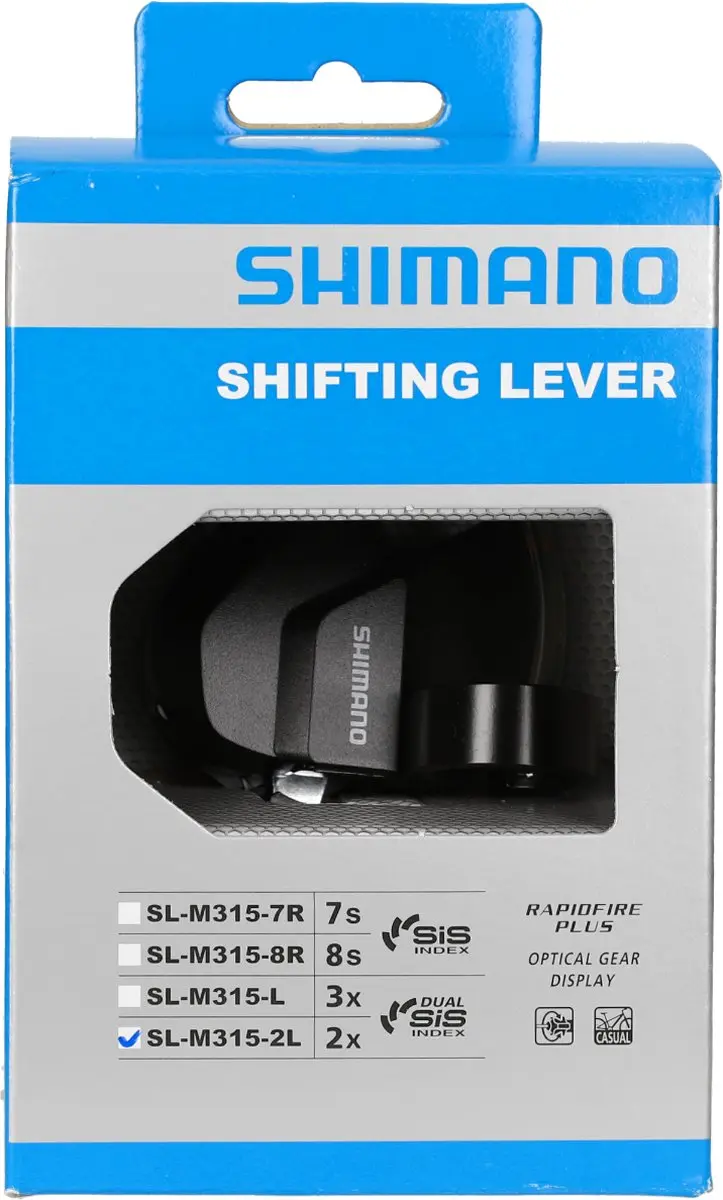Shimano SL-M315 2-Speed Schakelpook - Zwart