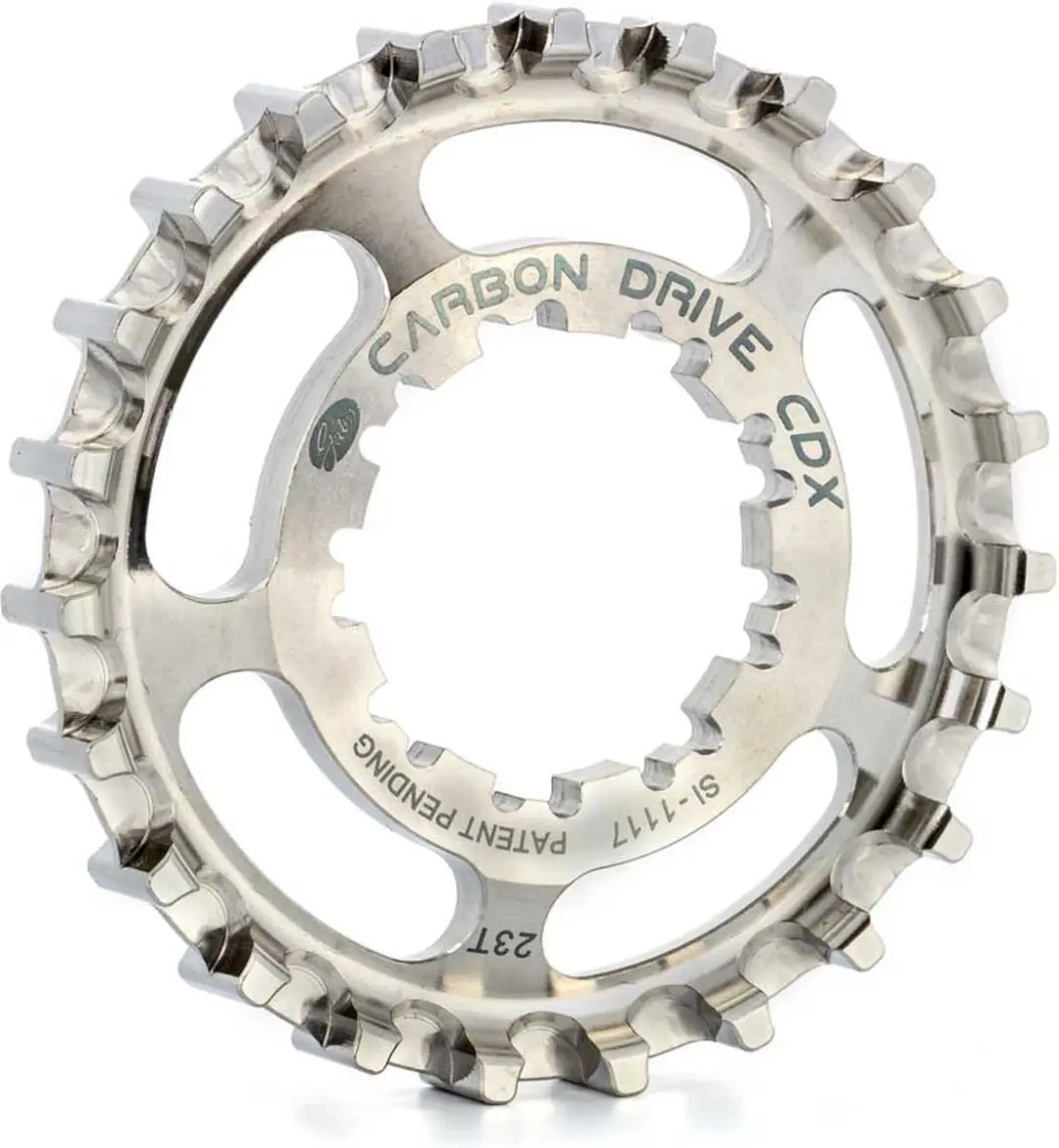 Gates tandwiel Carbon Drive CDX 9-Spline 23T RVS silver