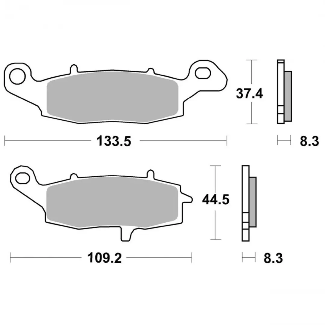 Brembo 07KA1907 Organische Remblokken - Transparant