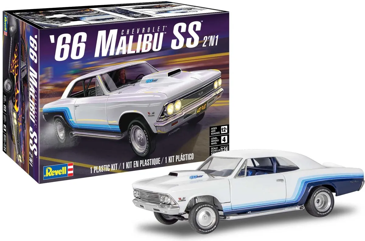 Revell 14520 1966 Malibu SS Modelbouwpakket Auto 1:24