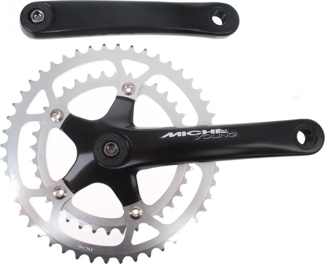 Miche Crankstel Young 165 Mm 36/48t Zwart/zilver