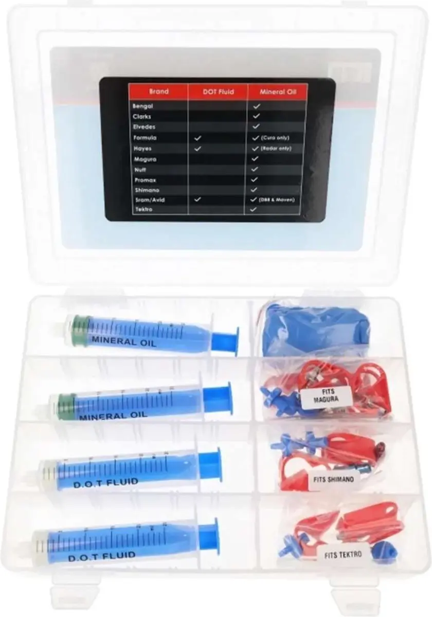 Elvedes Universele bleeding kit voor hydraulische schijfremmen