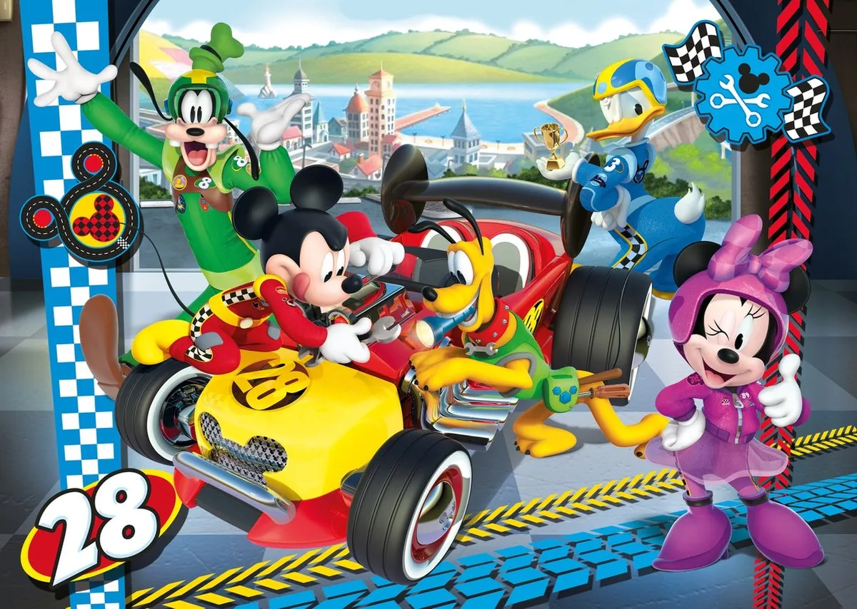 Clementoni Disney Mickey Mouse Junior Legpuzzel 104 Stuks - Multicolor