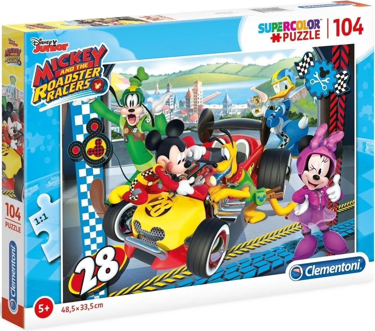 Clementoni Disney Mickey Mouse Junior Legpuzzel 104 Stuks - Multicolor