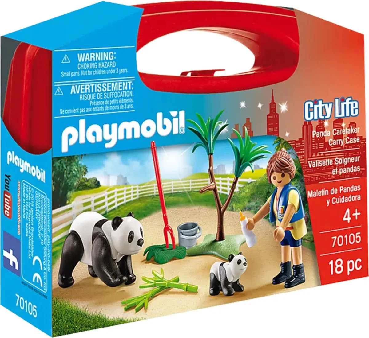 Playmobil Panda Verzorger Carry Case 70105
