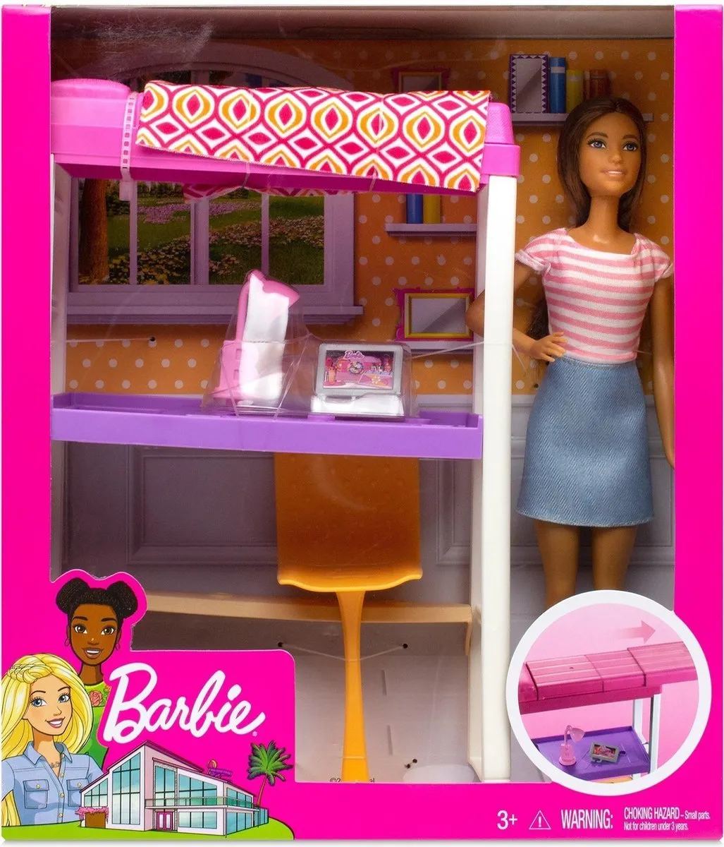 Barbie Loft Bed FXG52 - Multicolor