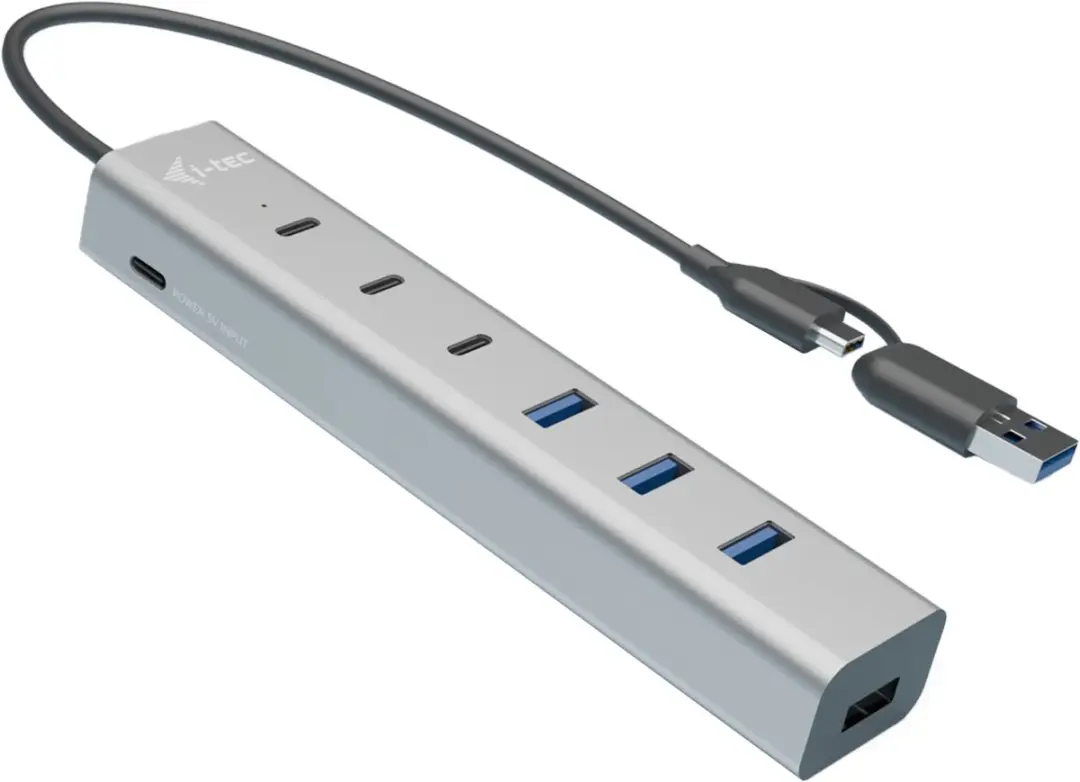 I-tec CAHUBMETAL7 USB-hub 7 Poorten