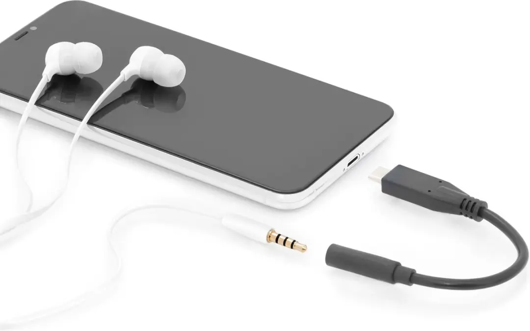 Digitus AK-300321-002-S Audio Adapterkabel USB-C naar 3,5mm Jack - Zwart