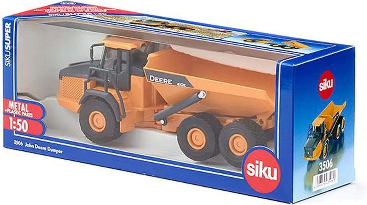 SIKU 3506 John Deere Dumper 1:50 - Metaal/Kunststof - Geel/Zwart