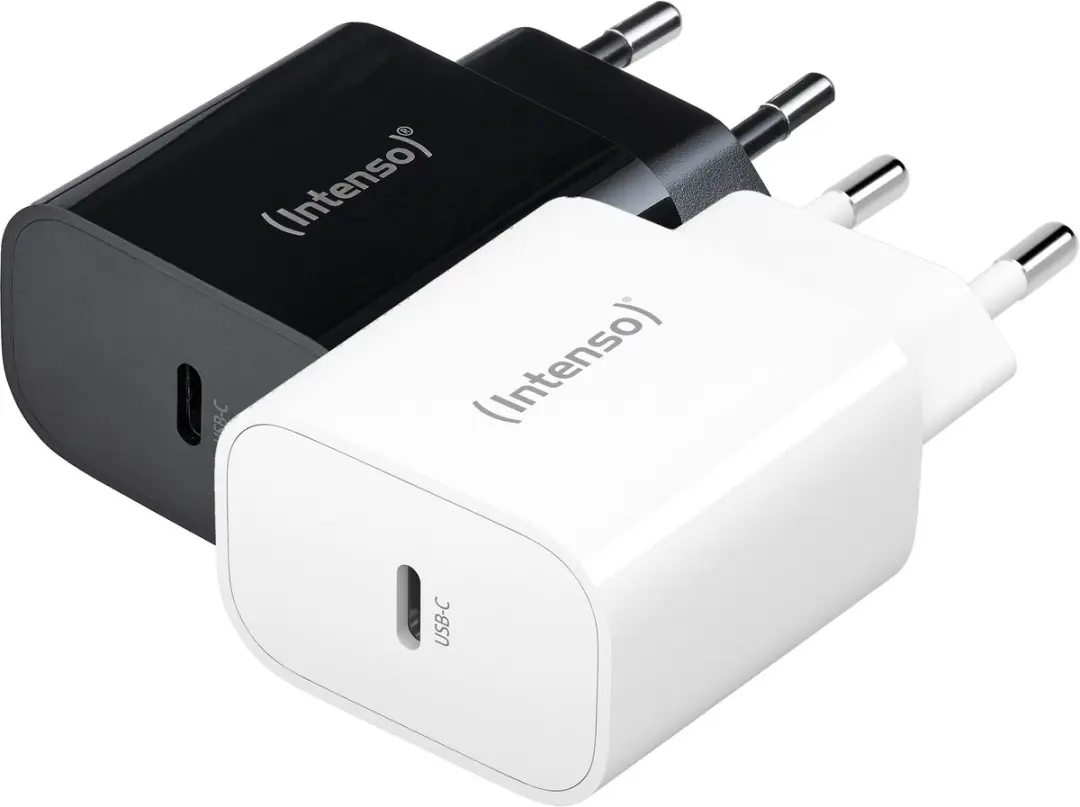 Intenso W20C 20W USB-C Lichtnetadapter - Wit