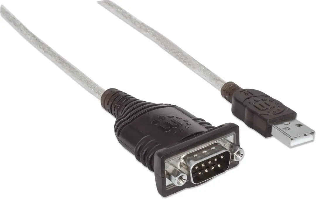 Manhattan USB 1.1 naar D-sub 9-polig Kabel 0.45m - Zilver-zwart - afbeelding 3 van 6