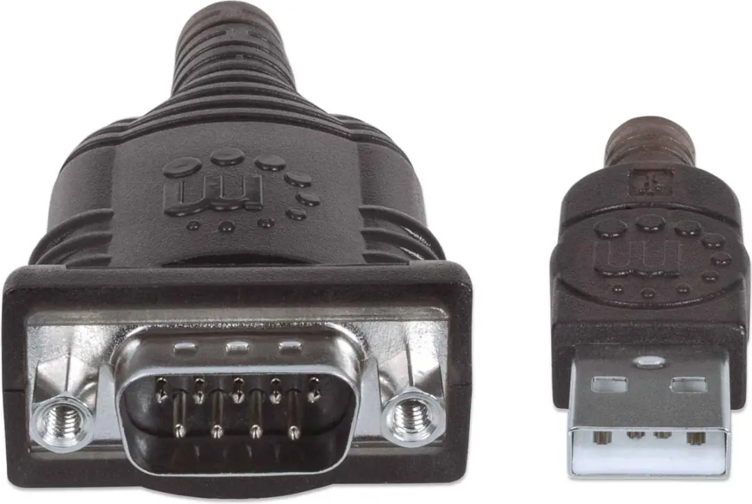 Manhattan USB 1.1 naar D-sub 9-polig Kabel 0.45m - Zilver-zwart - afbeelding 4 van 6