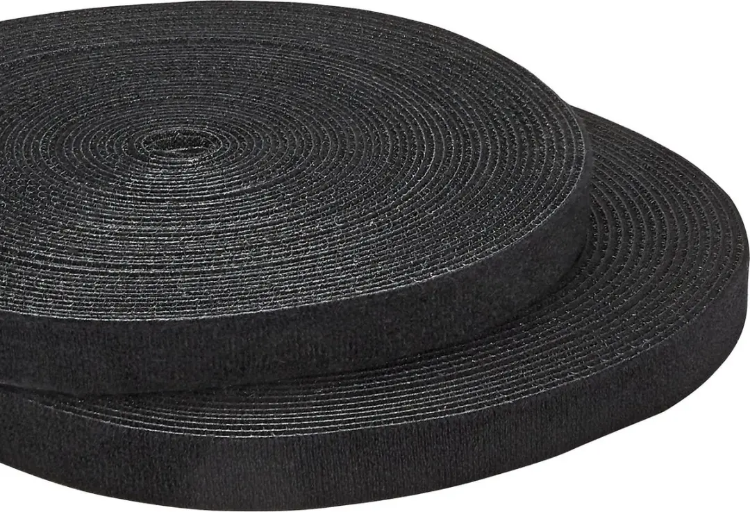 Startech Klittenband Kabelbinder 7,5m Rol - Zwart