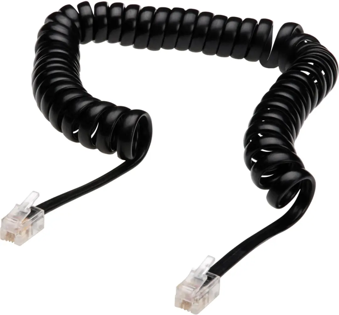 Digitus RJ10 Spiraalkabel - Transparent