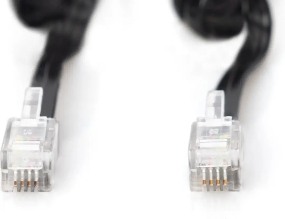 Digitus RJ10 Spiraalkabel - Transparent
