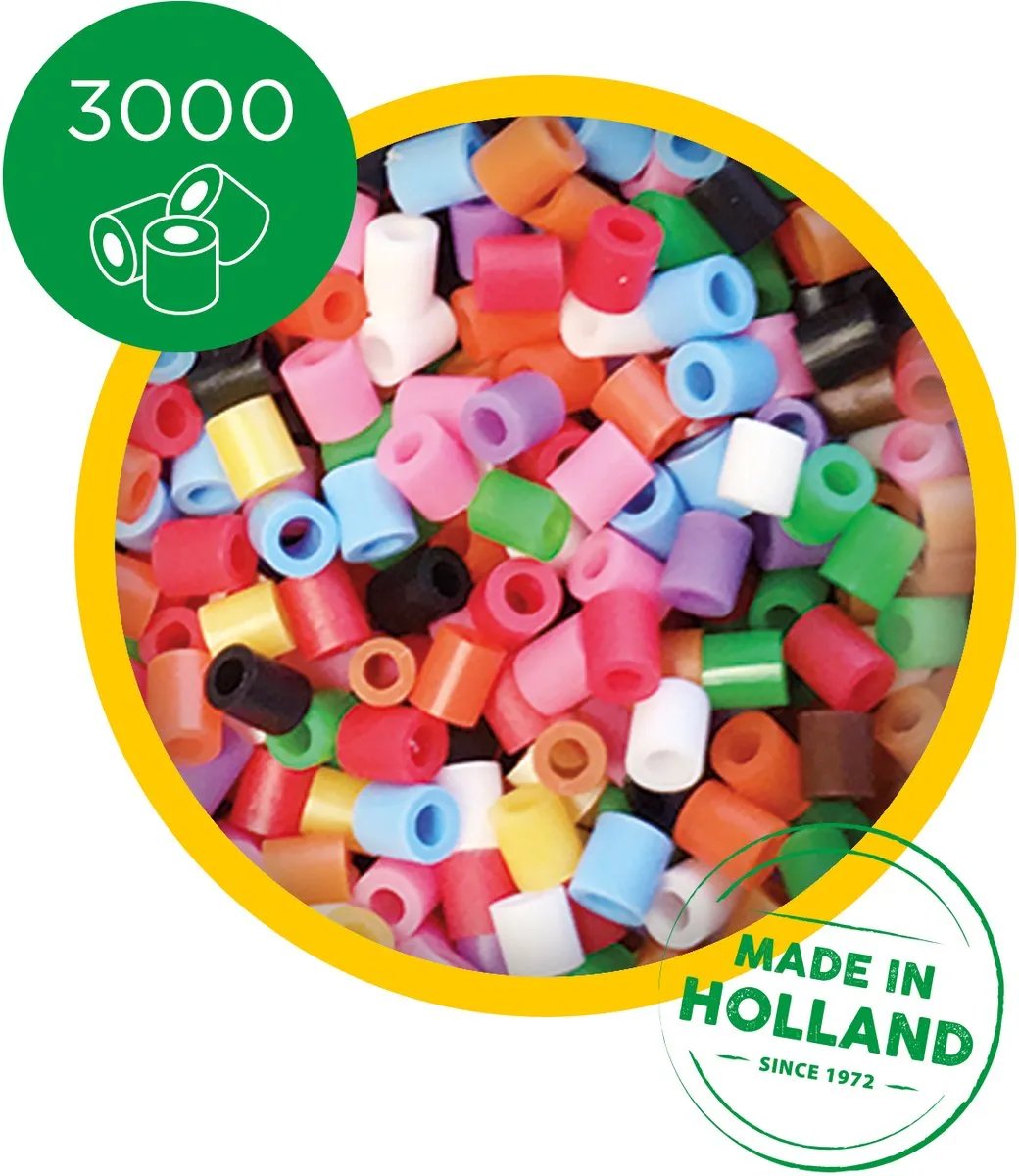 SES Creative Beedz Strijkkralen - 3000 Stuks - Mix Basis