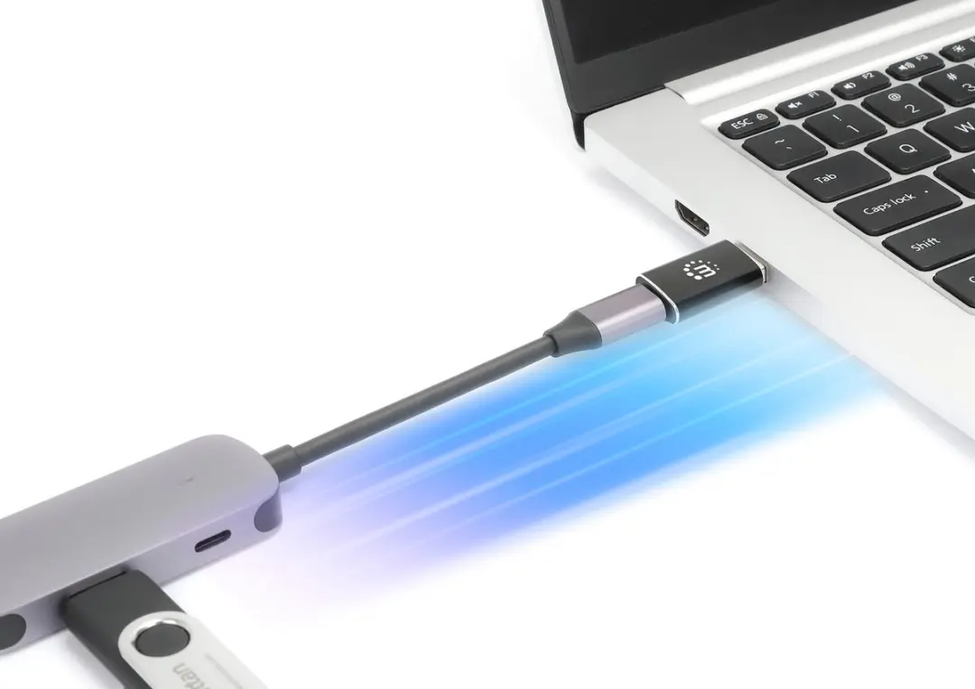 Manhattan USB 3.2 Gen 2 Adapter 153980 - Zwart