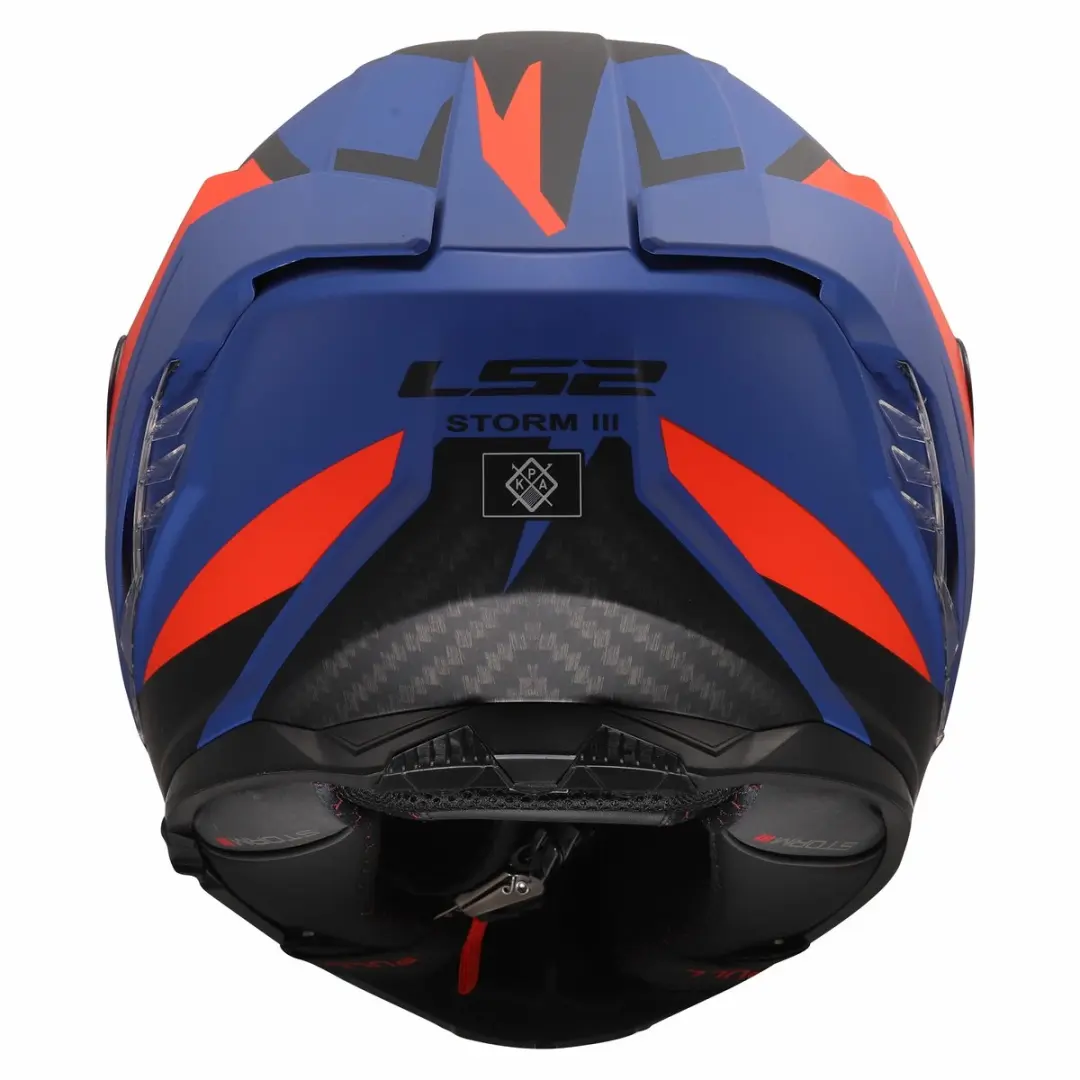 LS2 FF818 Storm III Dynamo Helm M - Blauw/rood