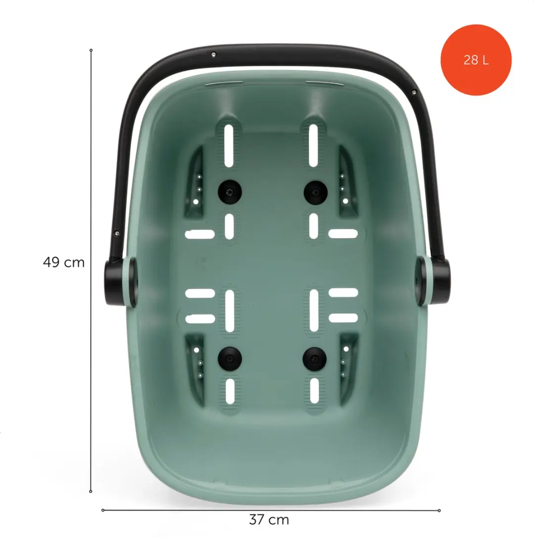 New Looxs Clipper Racktime 2.0 Fietsmand - 28L - Groen