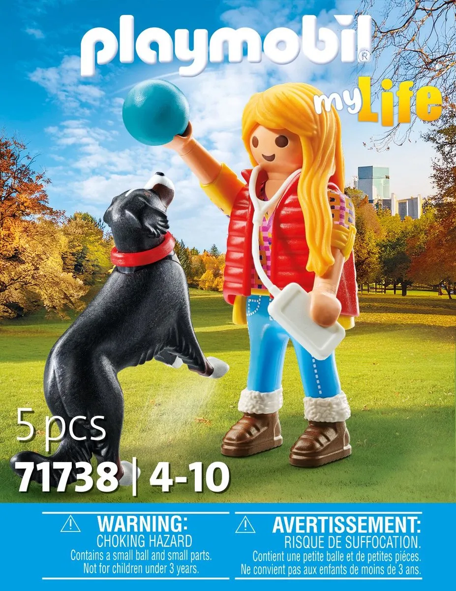 Playmobil My Life Vrouw met Berghond 71738 - MP3-speler - Multicolor