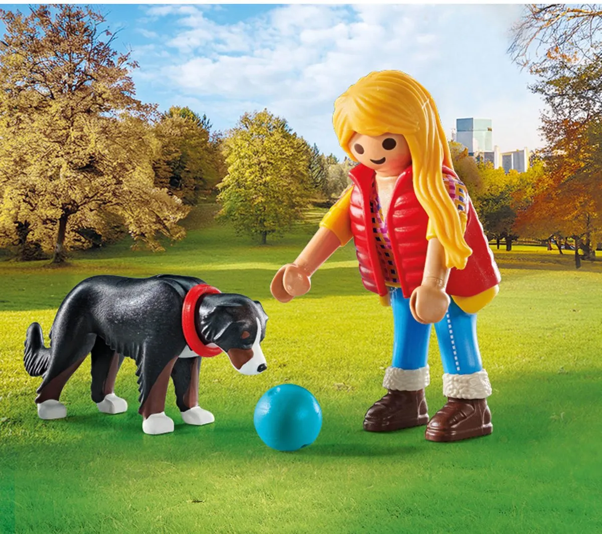 Playmobil My Life Vrouw met Berghond 71738 - MP3-speler - Multicolor