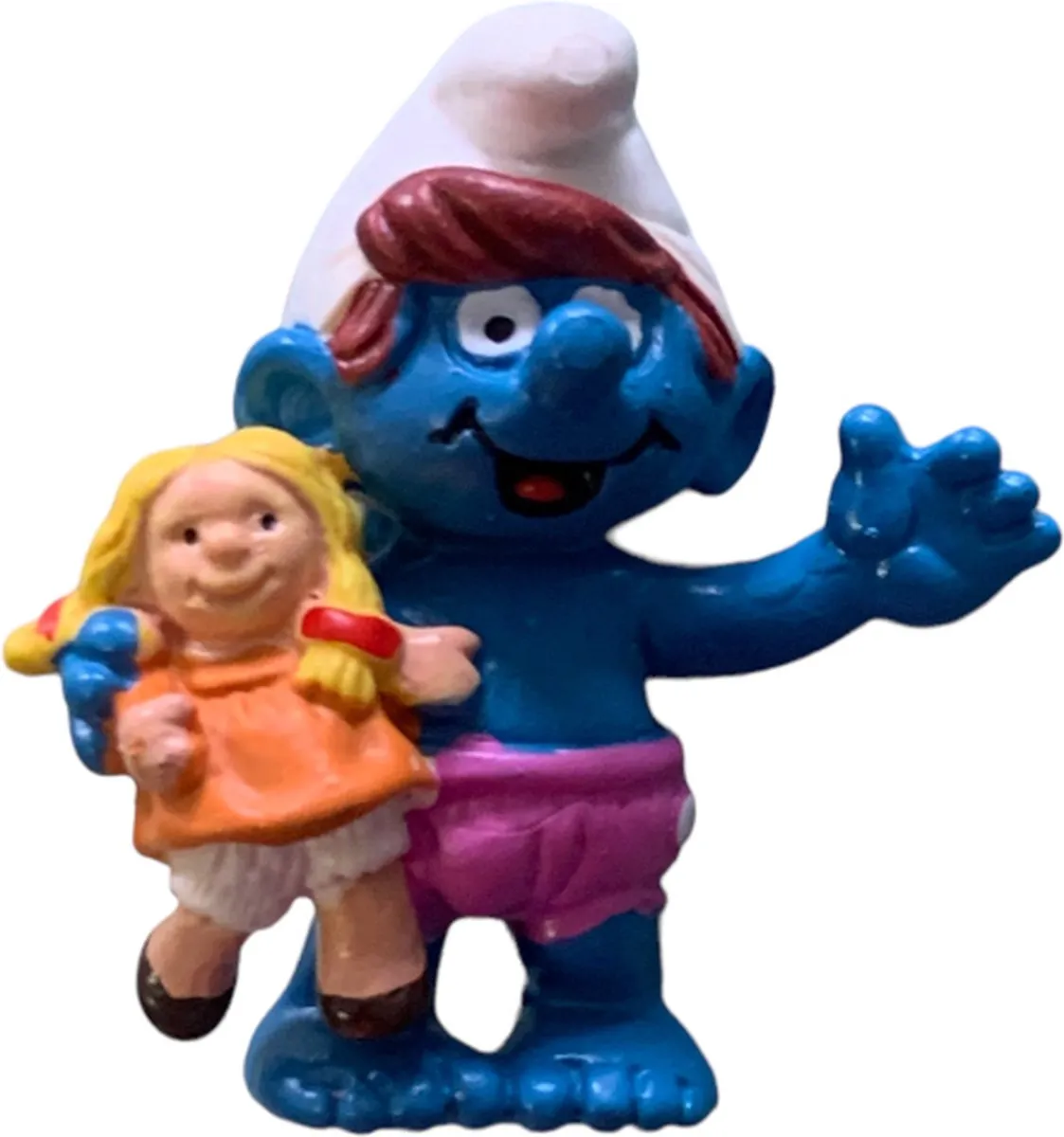 Schleich Smurfje met Baby Pop 20446