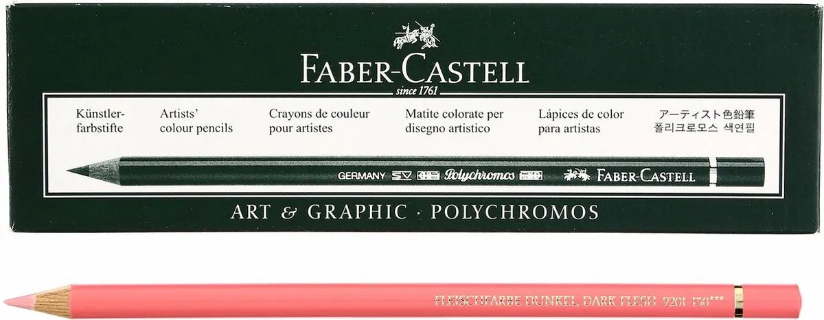 Faber-Castell Polychromos Zalm Kleurpotloden - 6 Stuks