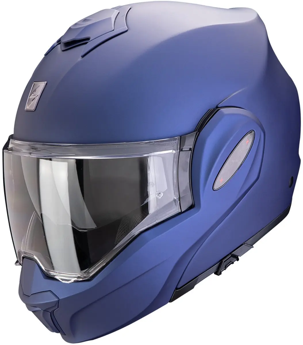 Scorpion Exo-Tech Evo Pro Solid Matt Metallic Blauw Systeemhelm