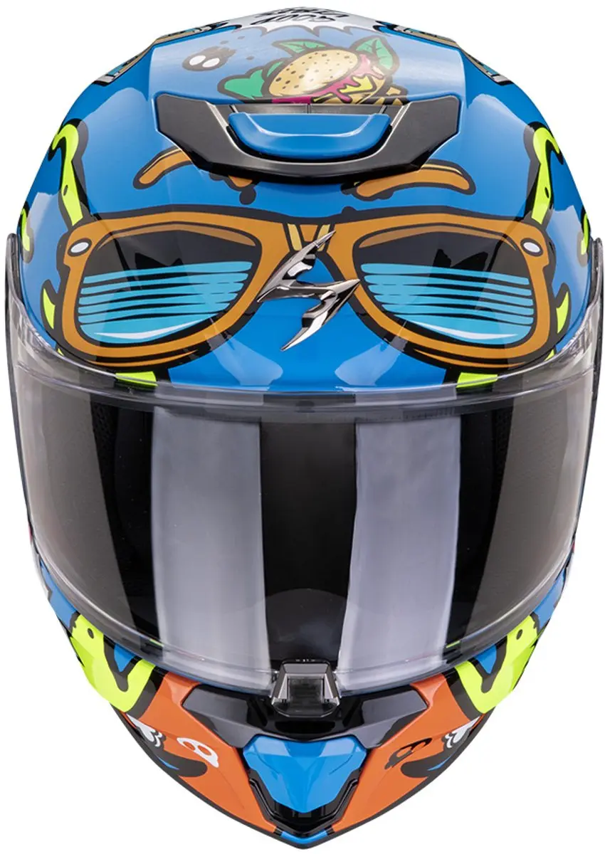 Scorpion EXO-JNR Fun Integraalhelm - S - Blauw/Oranje