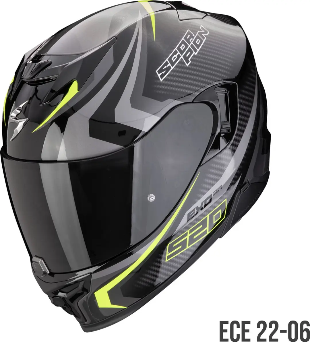 Scorpion Exo-520 Evo Air-Terra-Black-Silver-Yellow