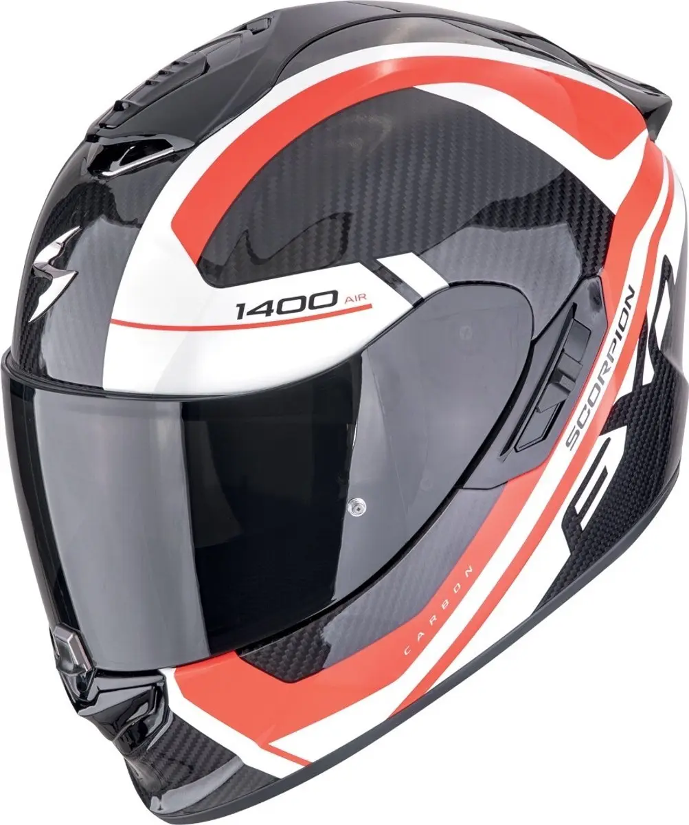 Scorpion EXO-1400 Evo II Carbon Air Enko Zwart Wit Rood Integraalhelm