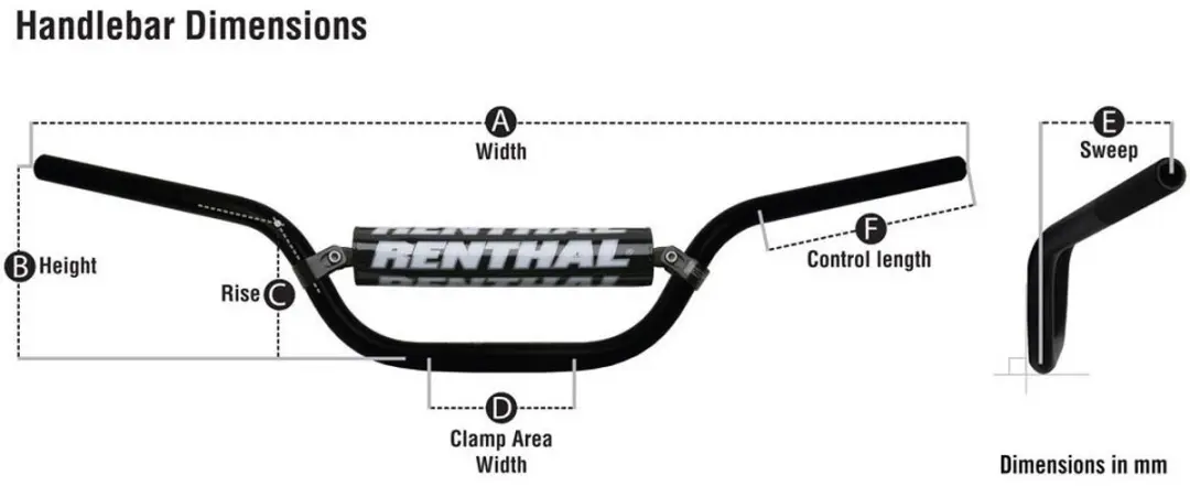 Renthal 994 KTM High Scrambler Stuur - 28.6mm/810mm - Oranje